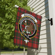 MacKinnon Clan Crest Tartan Garden Flag – Fortune Favours the Bold