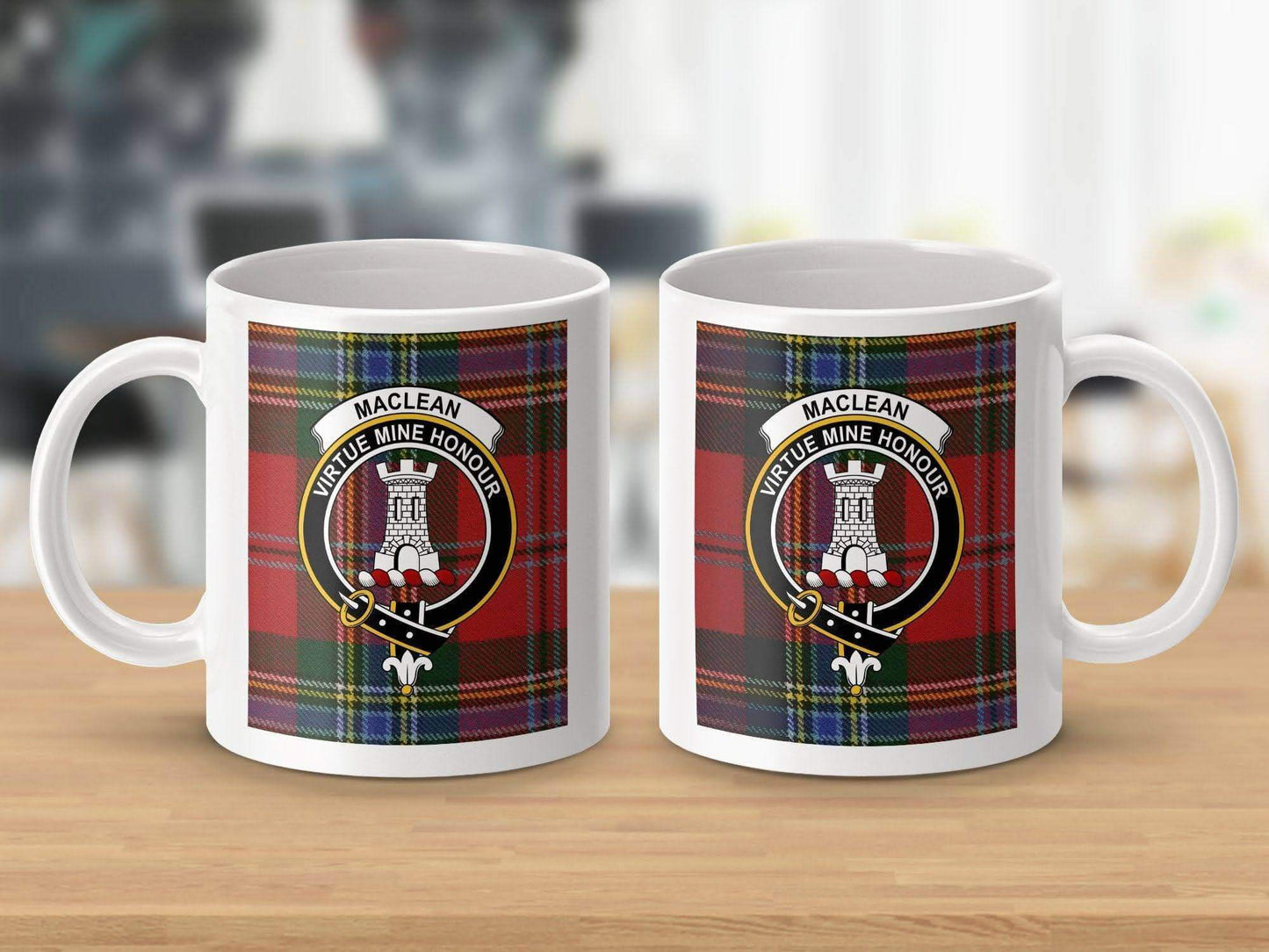 Maclean Virtue Mine Honour Clan Crest Mug product
