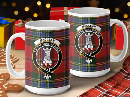 Clan Maclean Virtue Mine Honour Crest Mug product