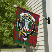 MacLean Clan Crest Tartan Garden Flag – Scottish Heritage