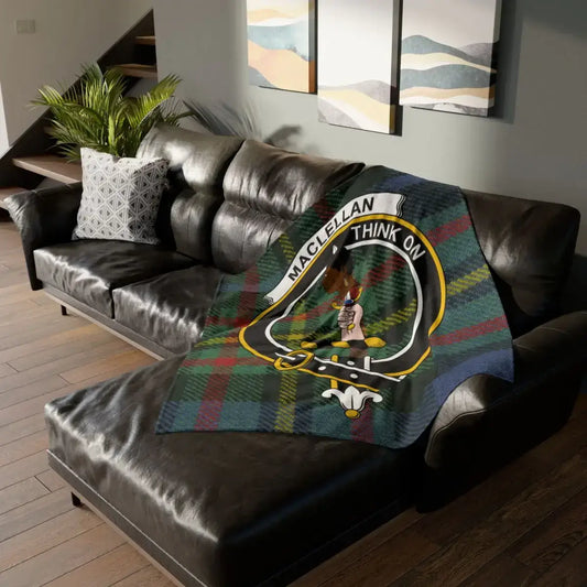 MacLellan Think On Plaid Pattern Blanket