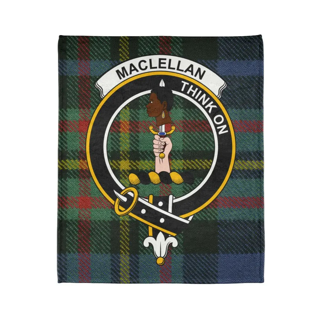 Maclellan Think On Crest Design Throw Blanket