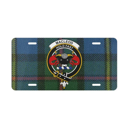 MacLeod Hold Fast Tartan Car License Plate product