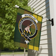 Clan MacMillan Tartan Garden Flag – Scottish Crest Décor