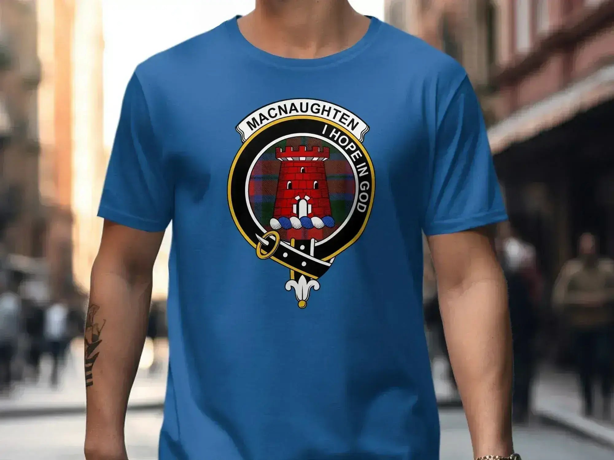 MacNaughten Hope In God Family Crest T-Shirt