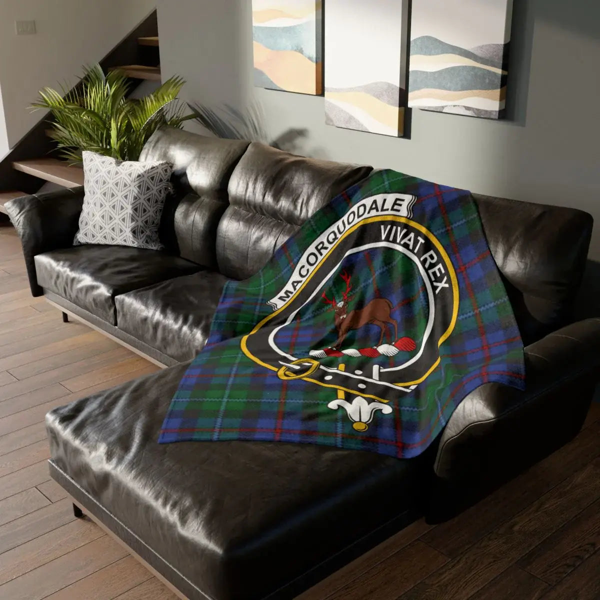 MacCorquodale Viva Rex Plaid Blanket for Stylish Decor