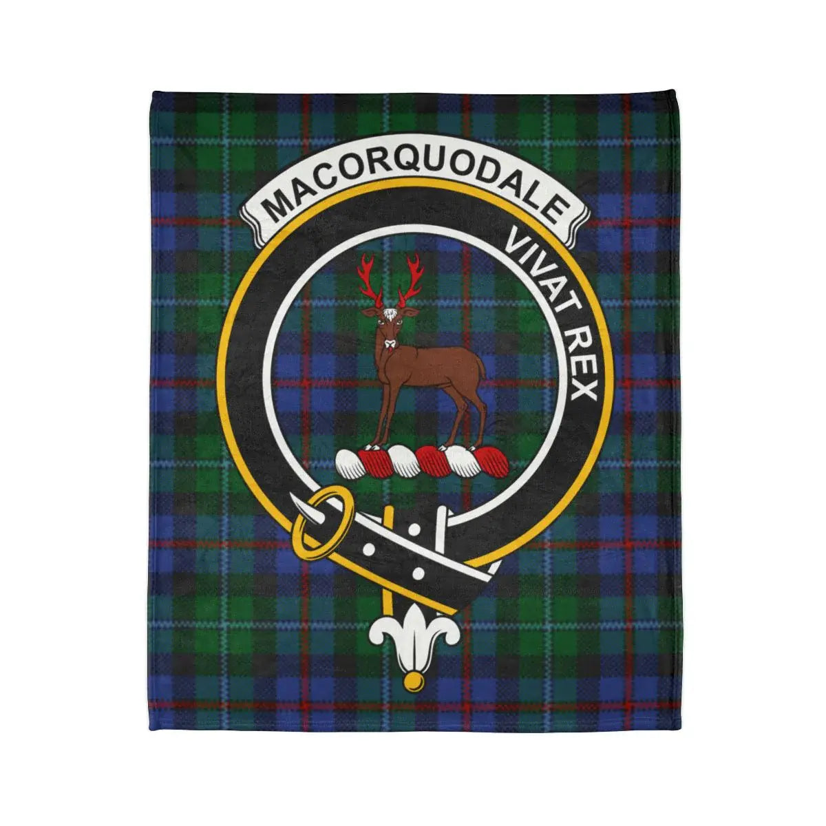 Macorquodale Vivat Rex Tartan Plaid Blanket Product