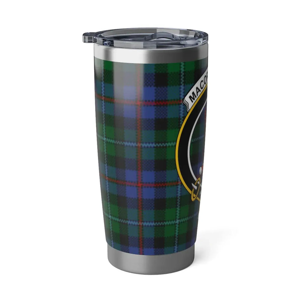 Clan MacColl tartan travel mug for Scottish heritage