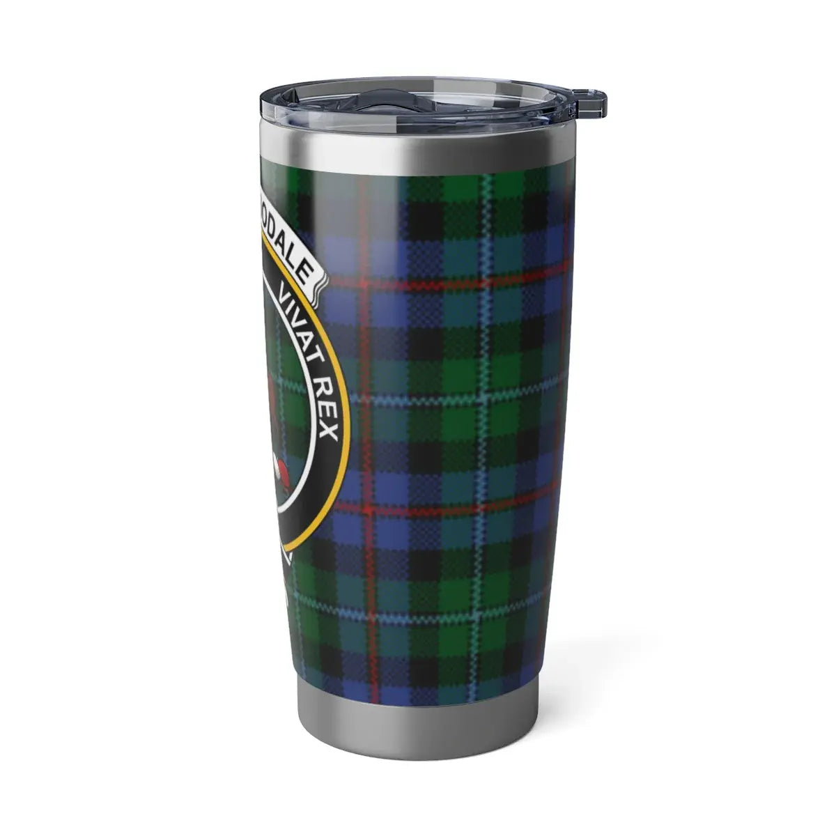 Tartan Shield Durable Travel Mug with Secure Lid
