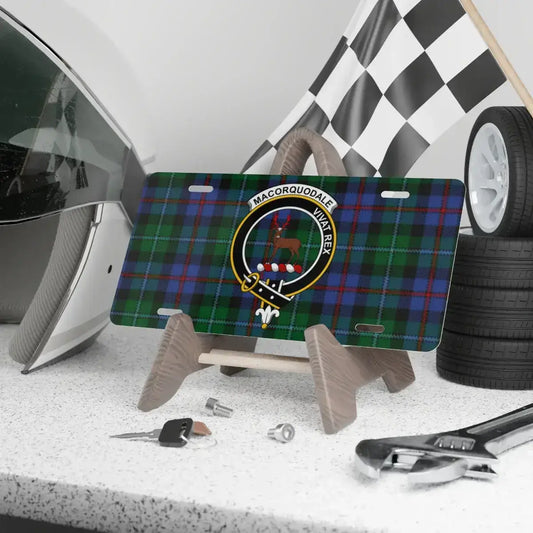 Scottish Tartan Personalized License Plate product