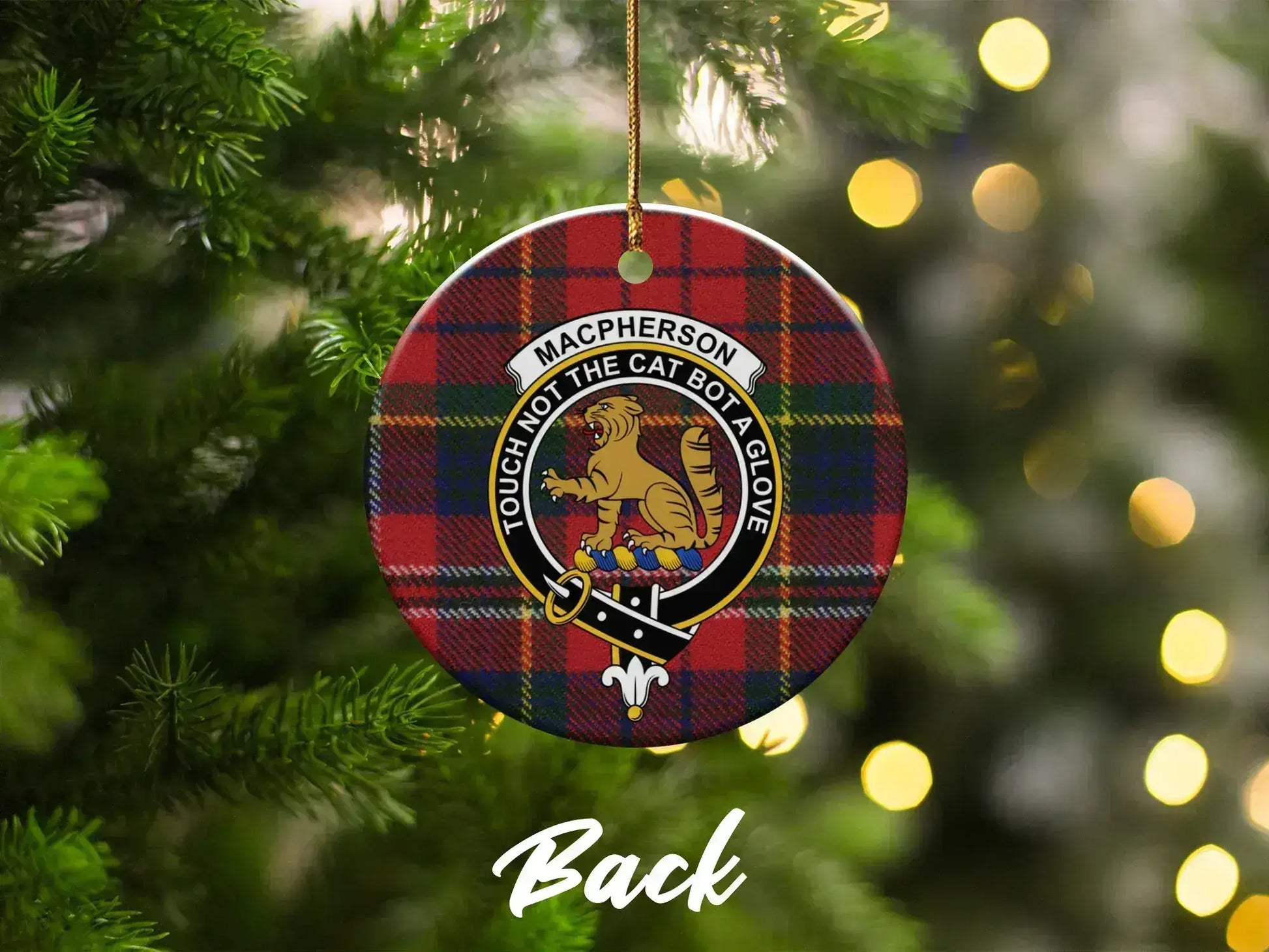 Clan Macpherson Christmas tree hanging ornament product
