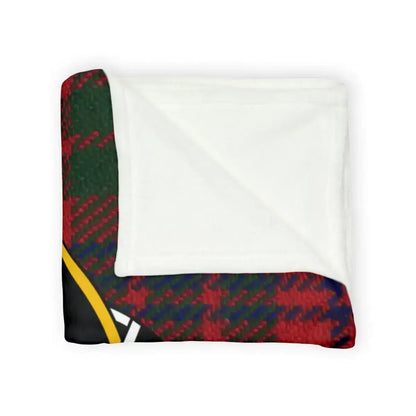 Stylish Red and Green Plaid Design Throw Blanket