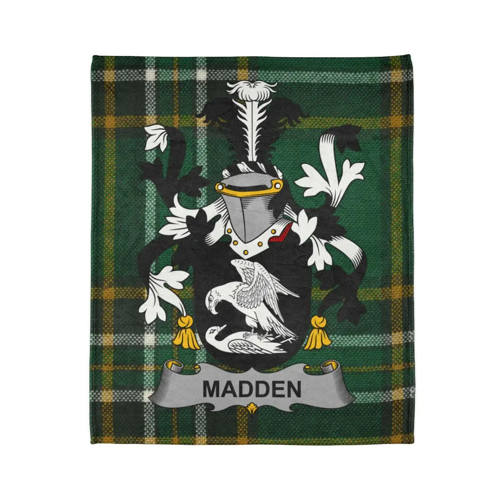 Madden Tartan Coat of Arms Designed Blanket