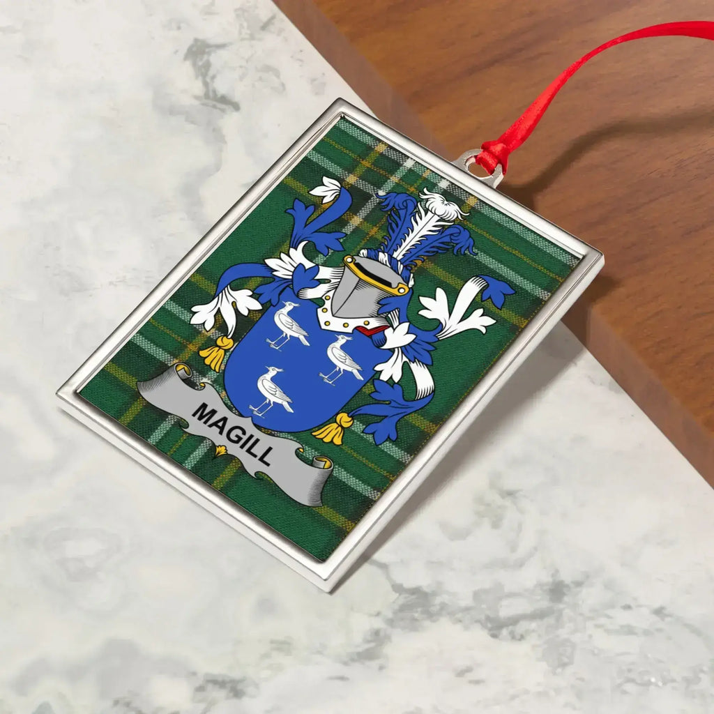 Personalized Family Name Crest Ornament product