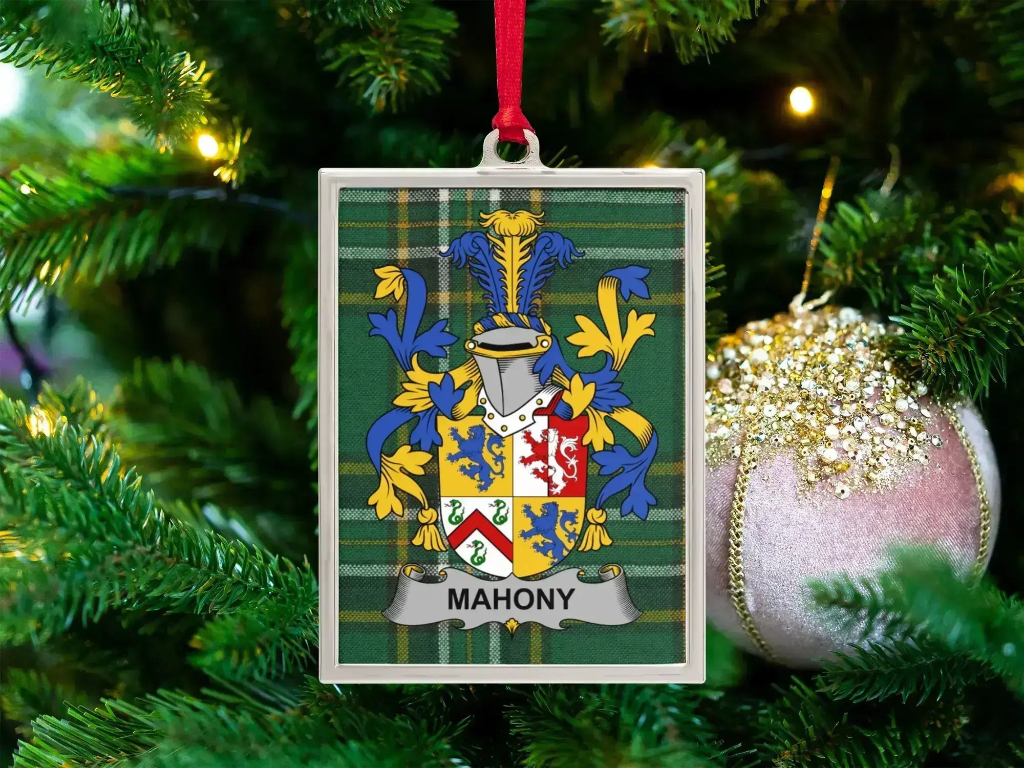 Mahony Family Crest Christmas Tree Decoration product type