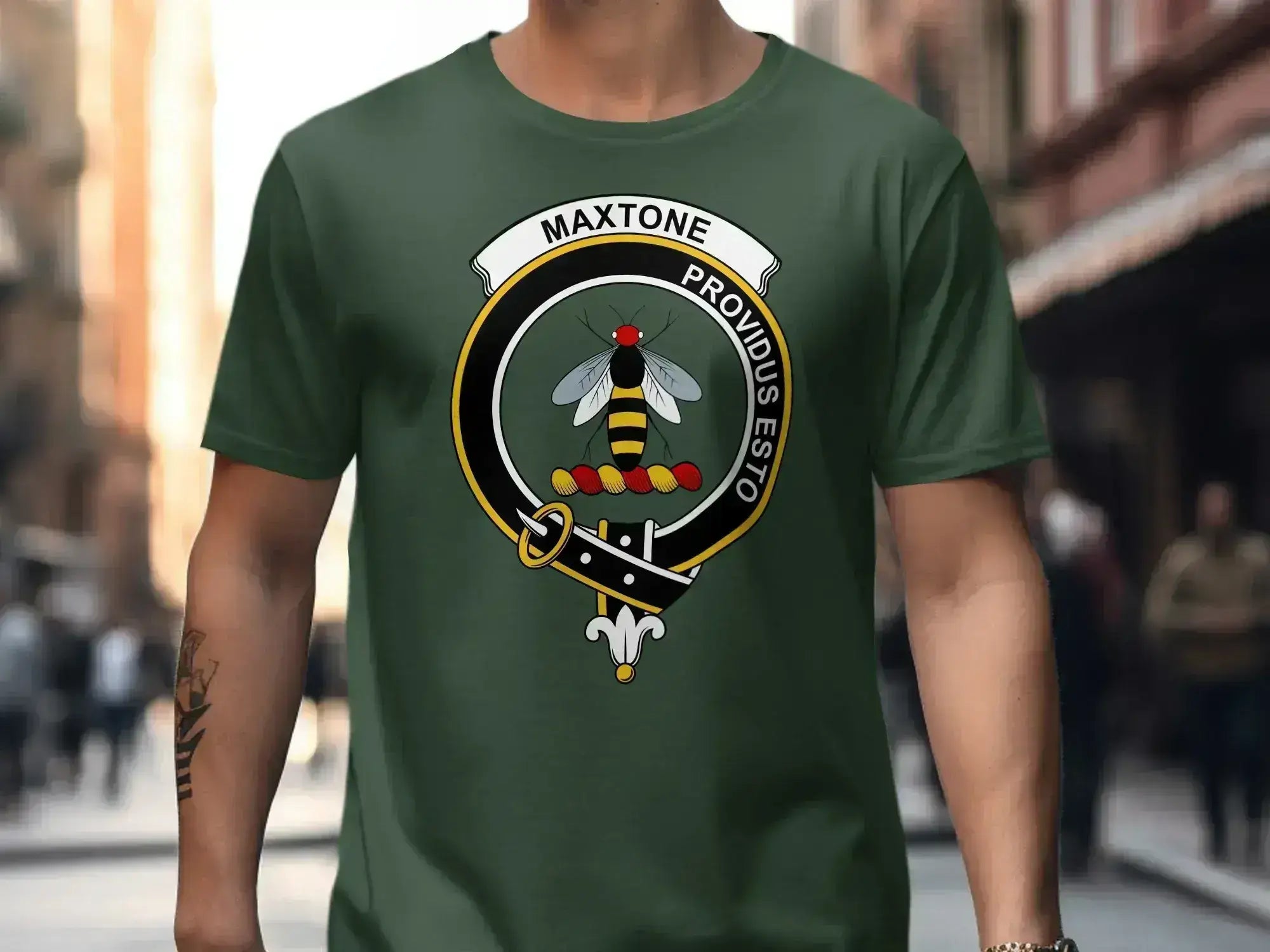 Maxtone Providus Esto Emblem Forest Green T-Shirt product type