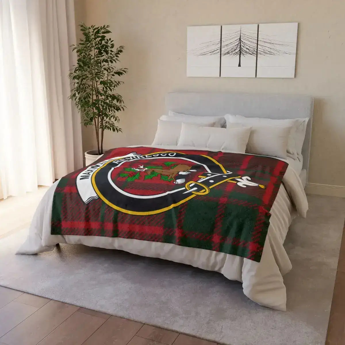 McHale Christmas Family Crest Blanket
