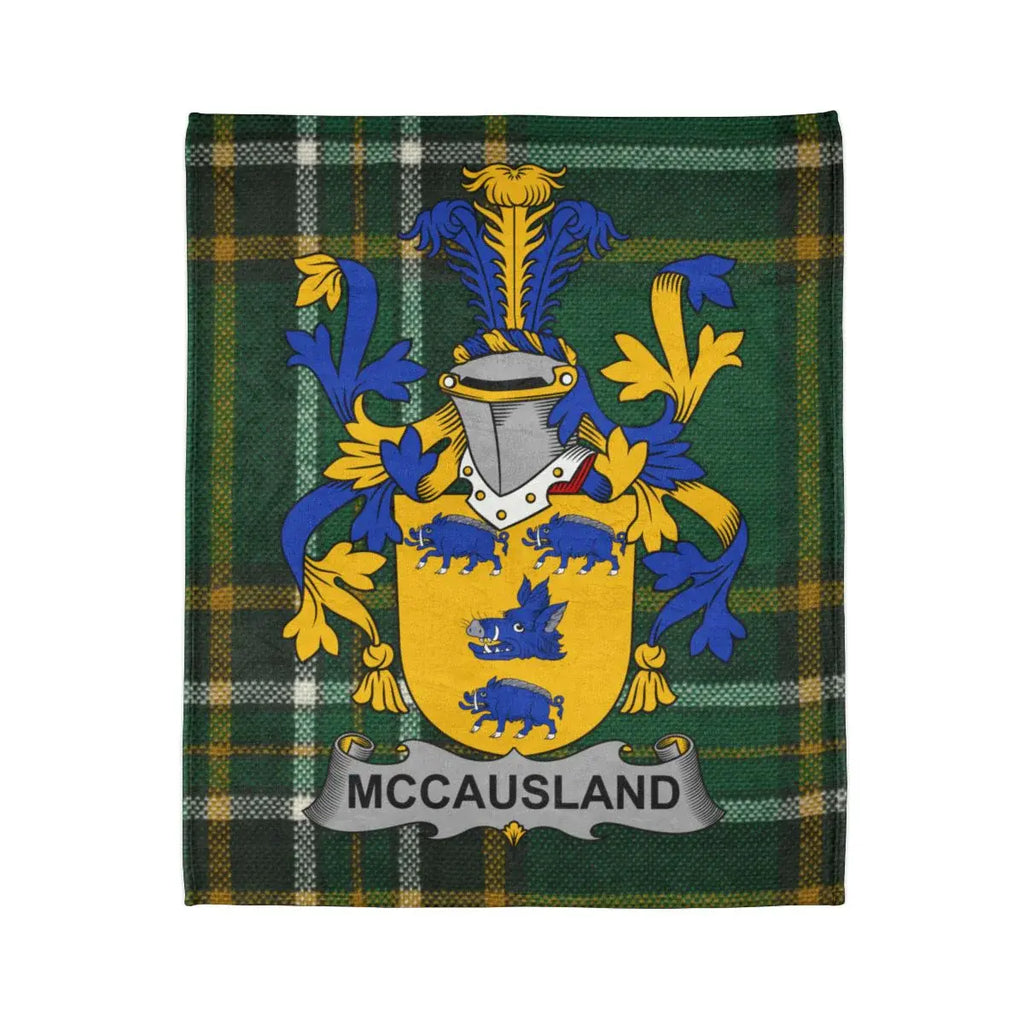 Custom McCausland Tartan Plaid Highland Blanket