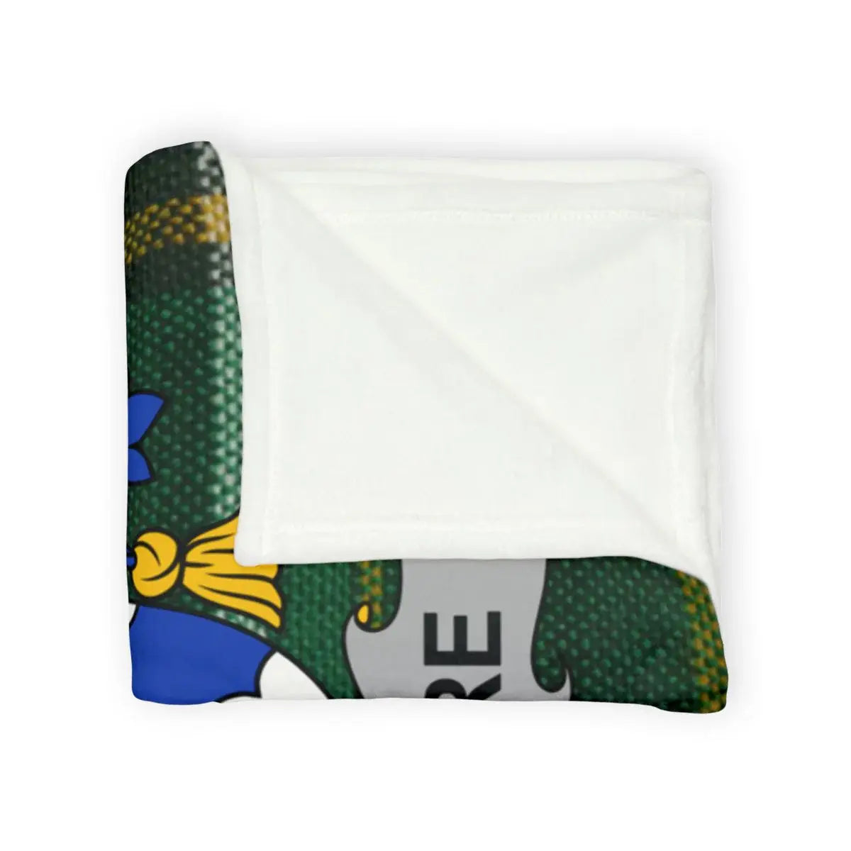 Cozy and Soft Green and White Design Blanket