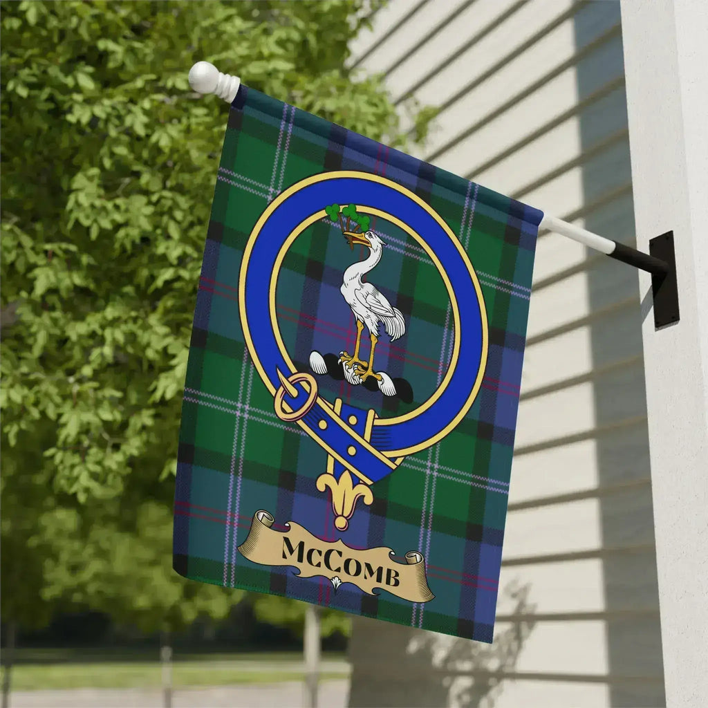 McComb Family Crest Plaid Design Garden Flag product type