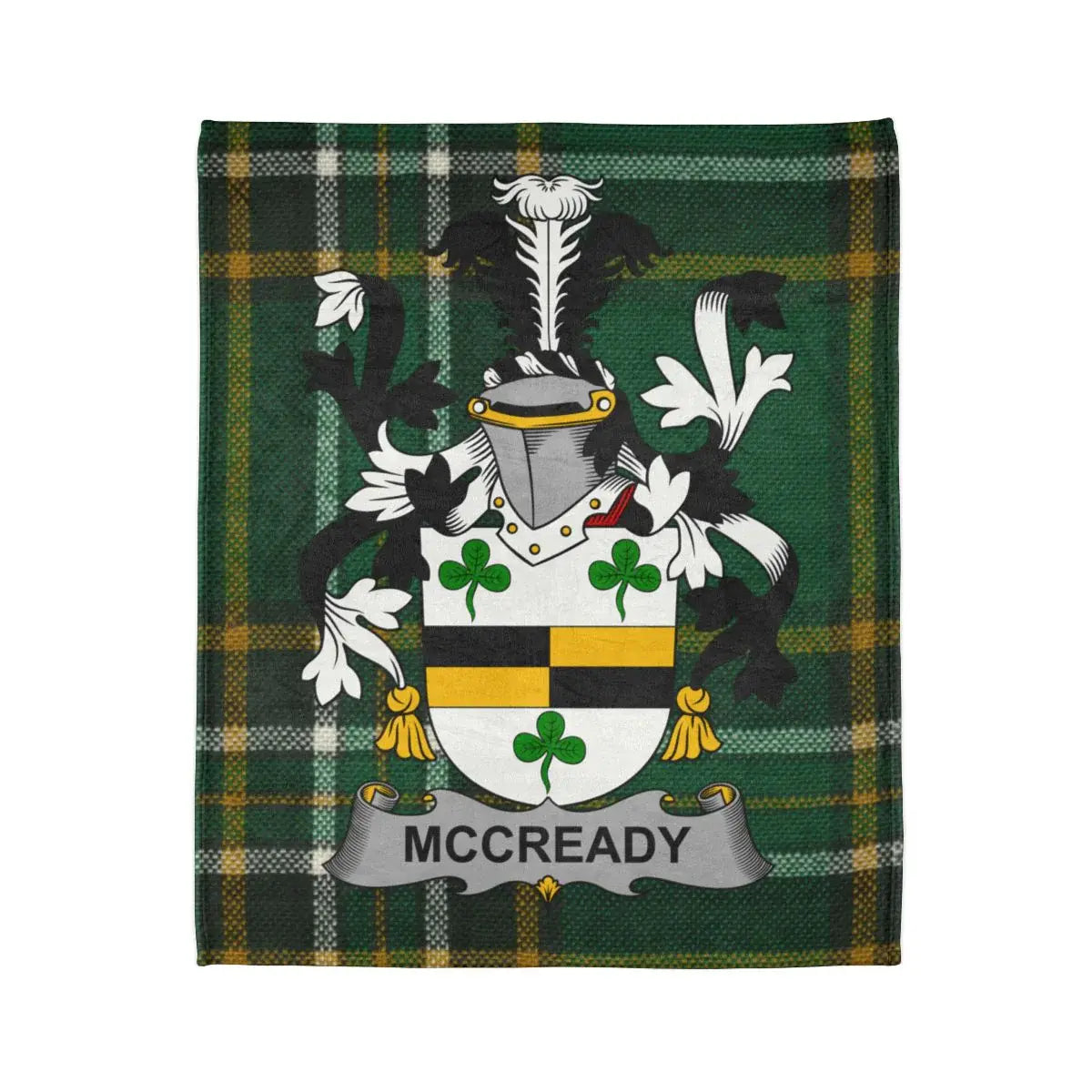 McCready Family Crest Tartan Pattern Blanket
