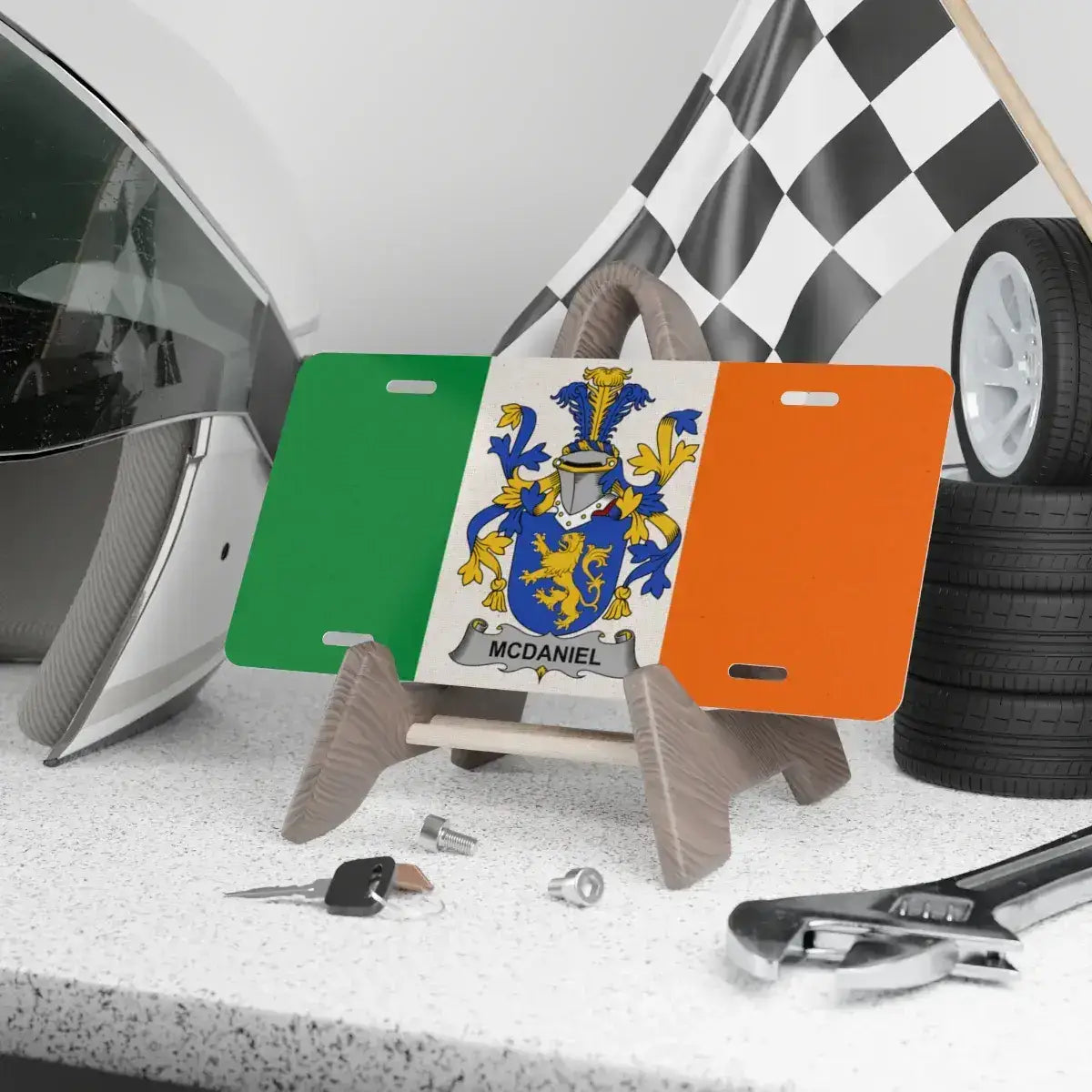 Custom Irish Coat of Arms Car License Plate product