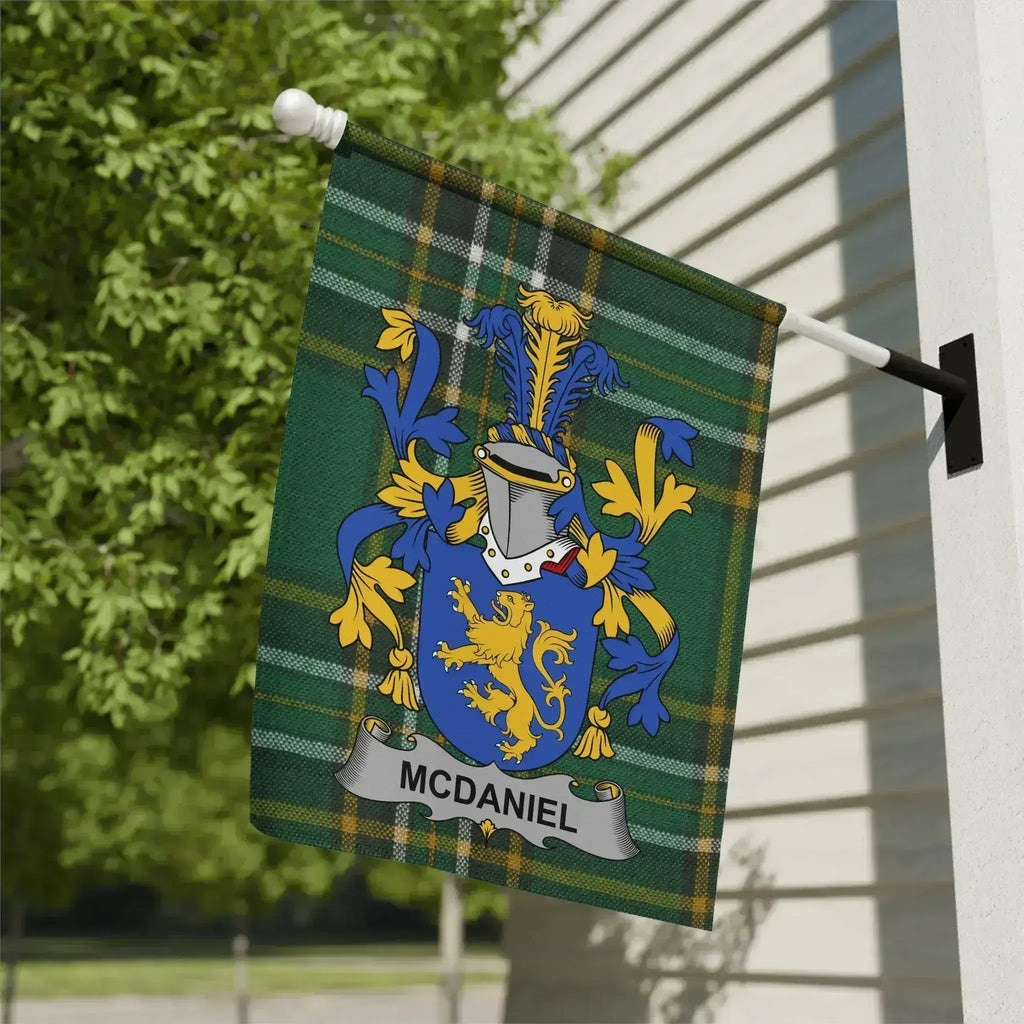 Family Crest McDaniel Garden House Flag