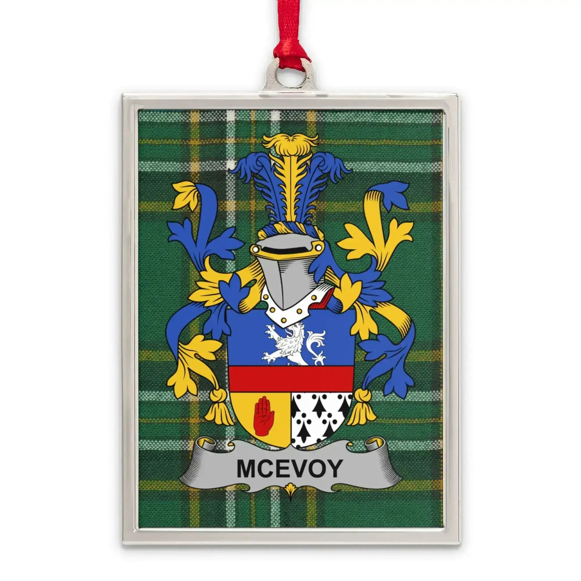 McEvoy Tartan Pattern Family Crest Ornament product