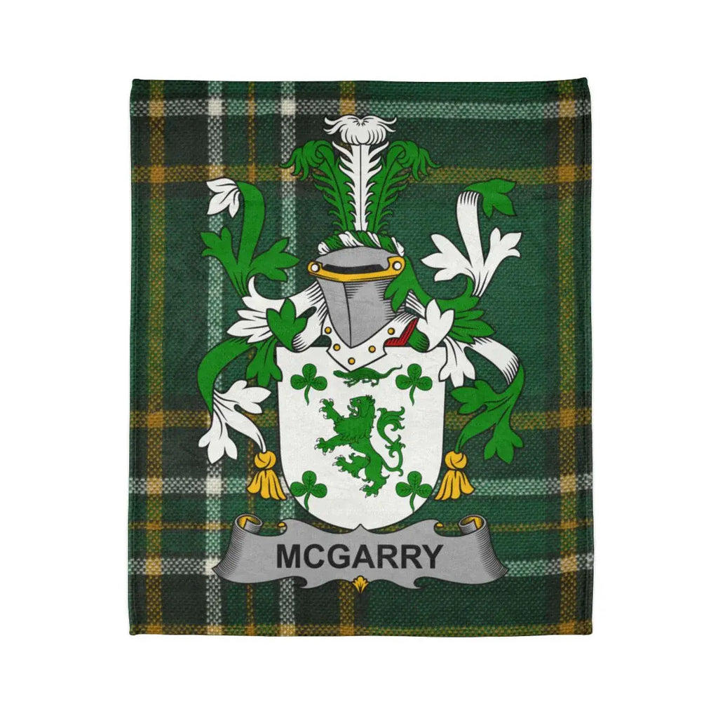 McGarry Family Crest Tartan Blanket