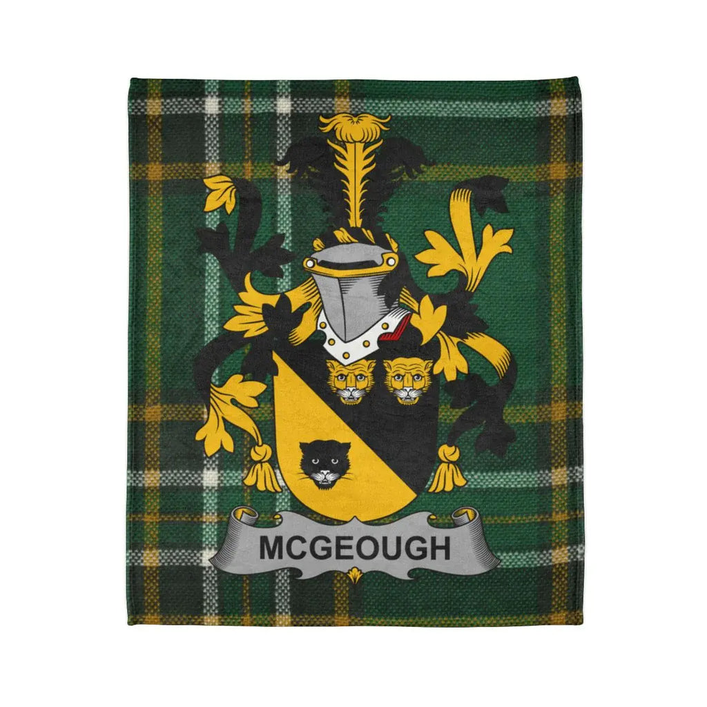 McGeough Family Crest Tartan Design Blanket