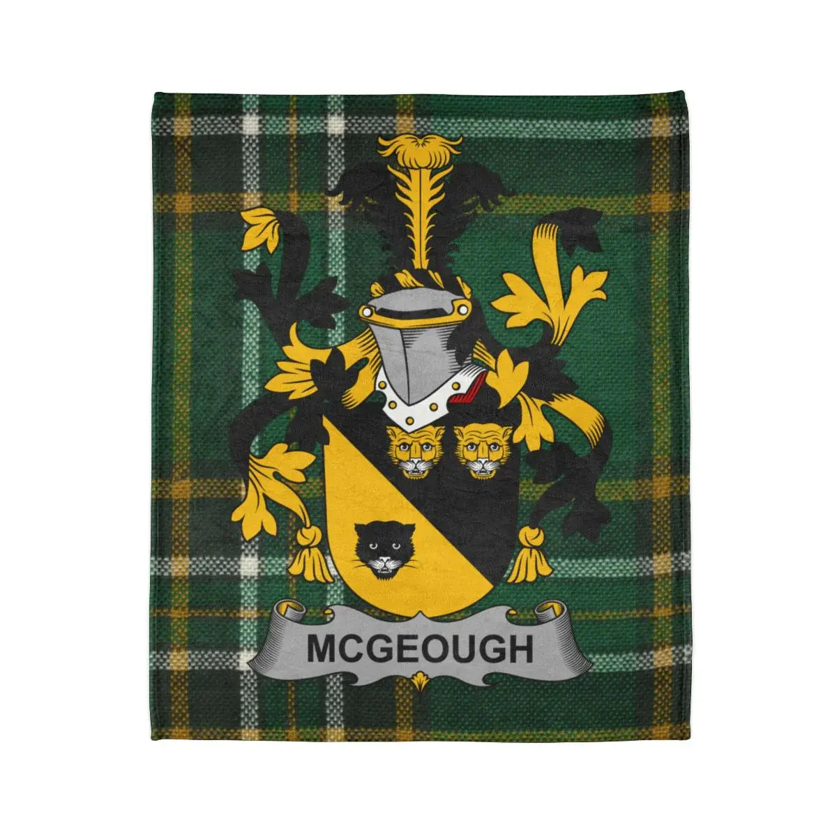 McGeough Family Crest Tartan Design Blanket