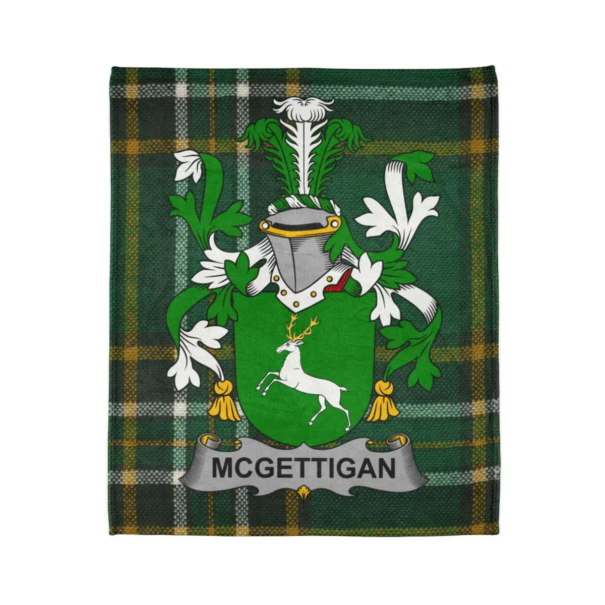 McGettigan Family Crest and Tartan Pattern product