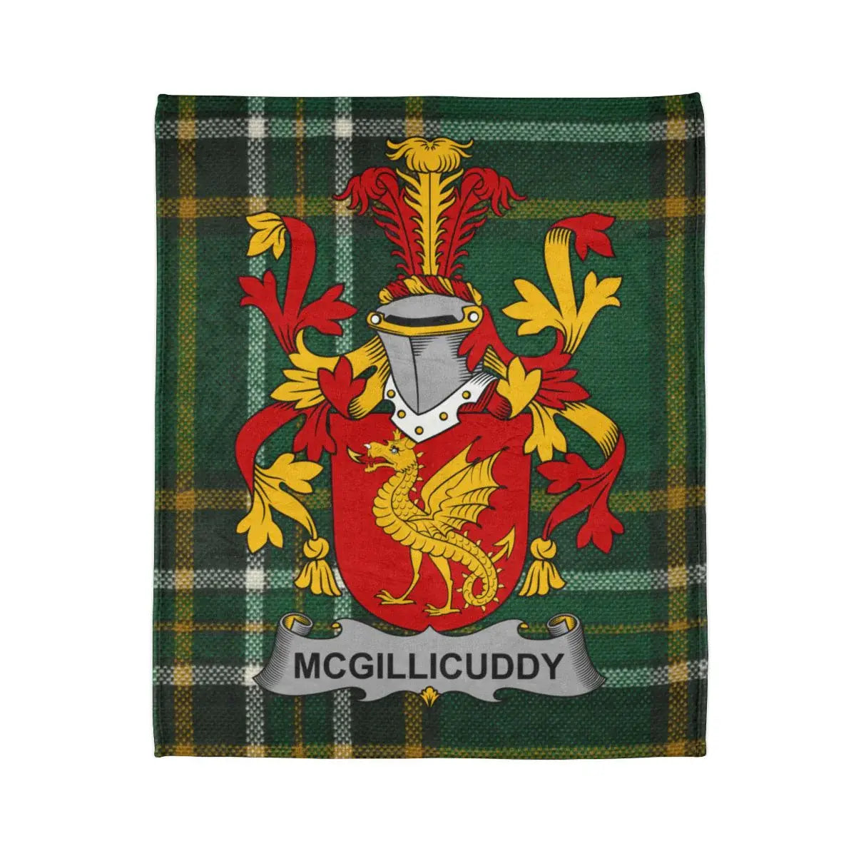 McGillicuddy Coat Of Arms Irish Tartan Heritage Blanket