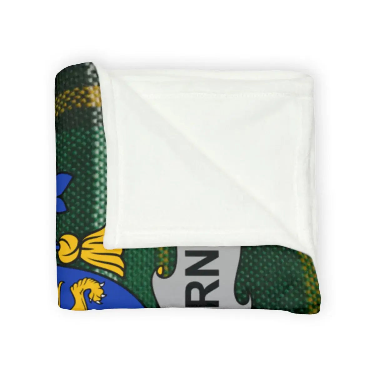 Cozy Green Blue Designer Throw Blanket for Home Decor