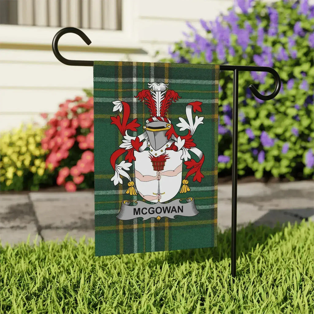 McGowan Family Crest Garden Flag