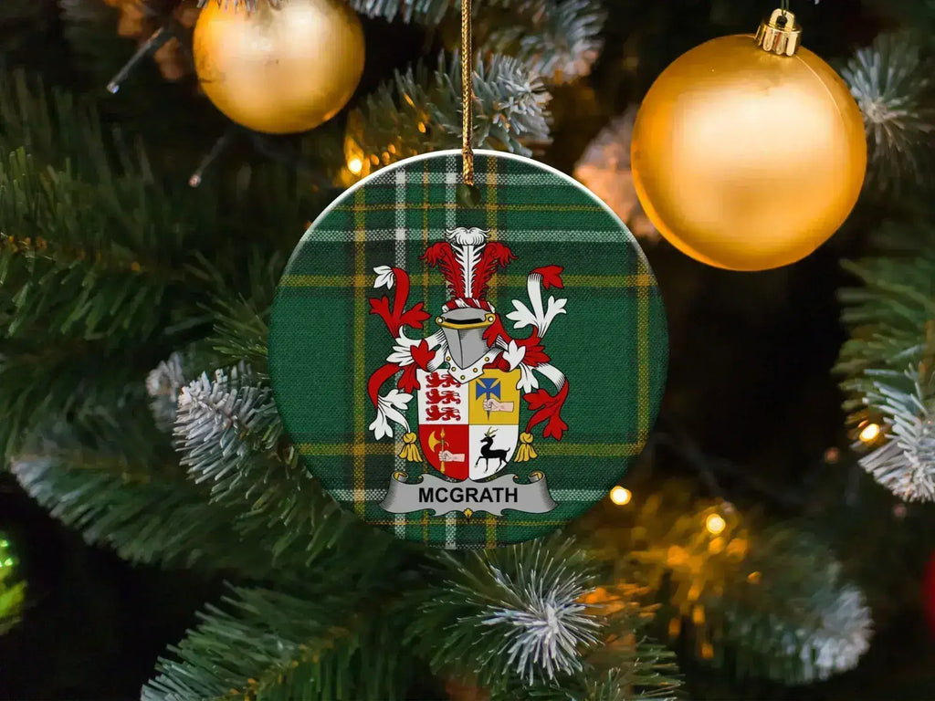 McGrath Family Crest Christmas Tree Ornament