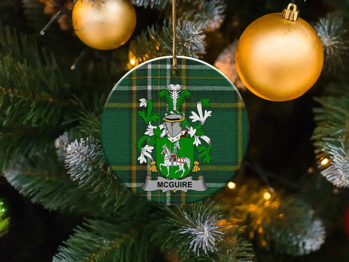 McGuire Family Coat of Arms Ornament Christmas