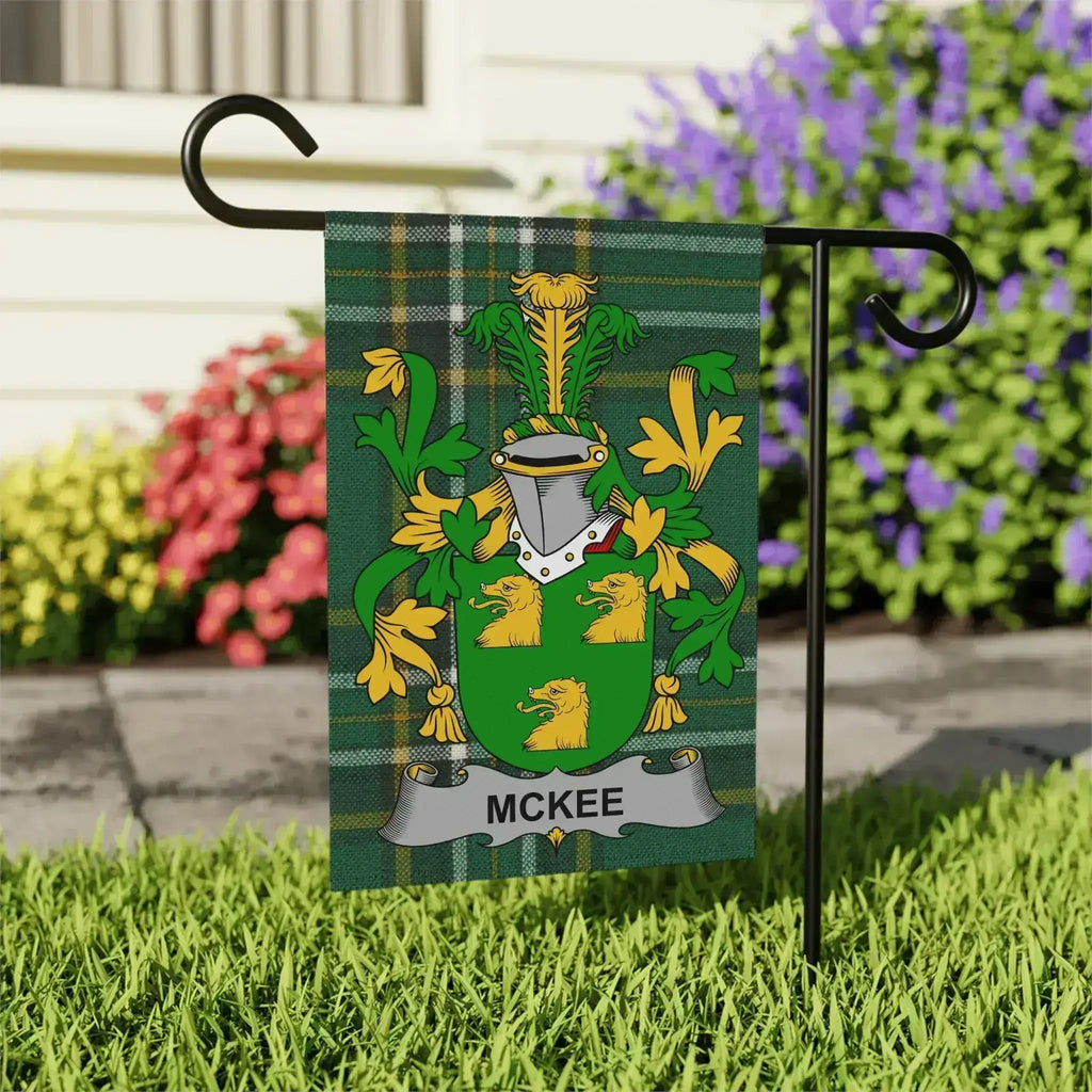 McKee Family Crest Garden Flag
