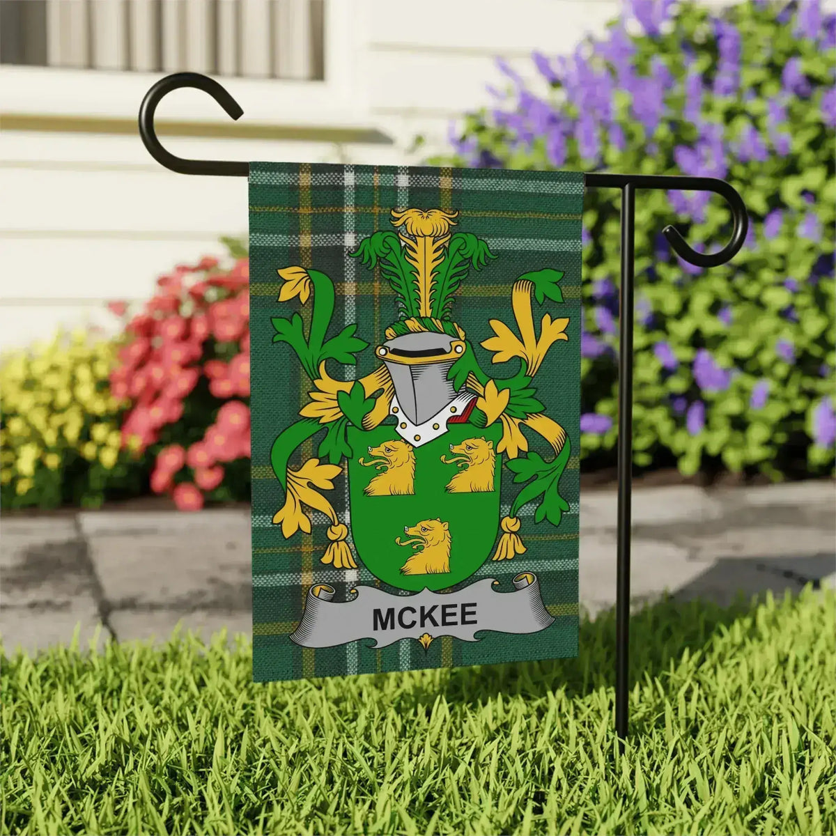 McKee Family Crest Garden Flag