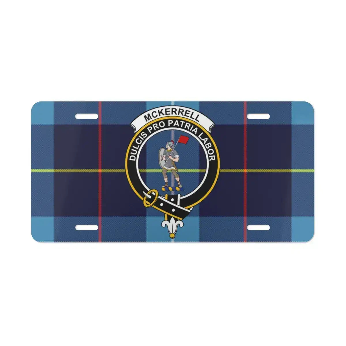 McKerrell Dulcis Pro Patria Labor Plaid License Plate product
