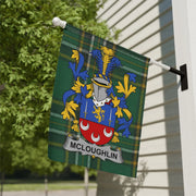 McLoughlin Irish Family Crest Garden Flag