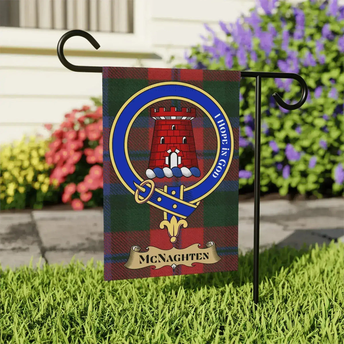 McNaghten Crest Outdoor Garden Flag