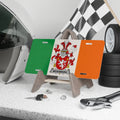Custom Irish Flag McNamara Crest License Plate product type