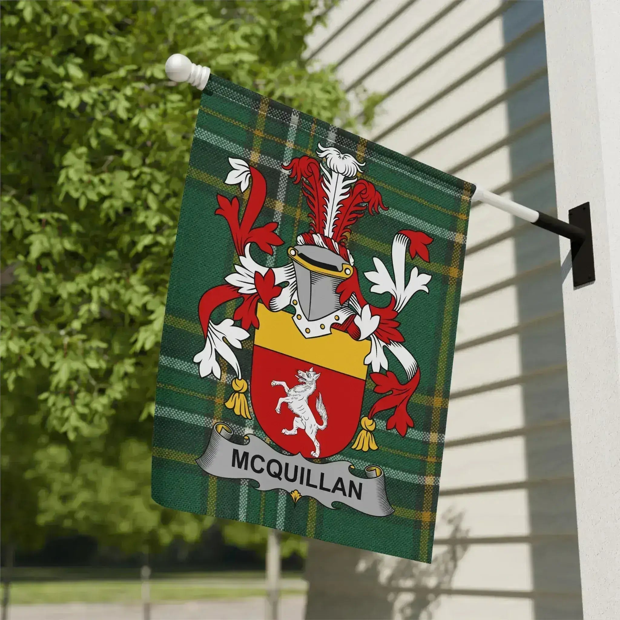 McQuillan Family Crest Outdoor Decorative Flag