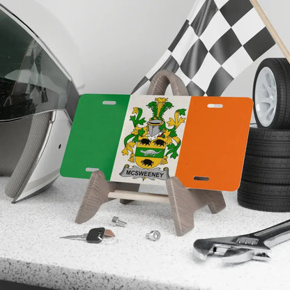 McSweeney Irish Flag Crest License Plate product