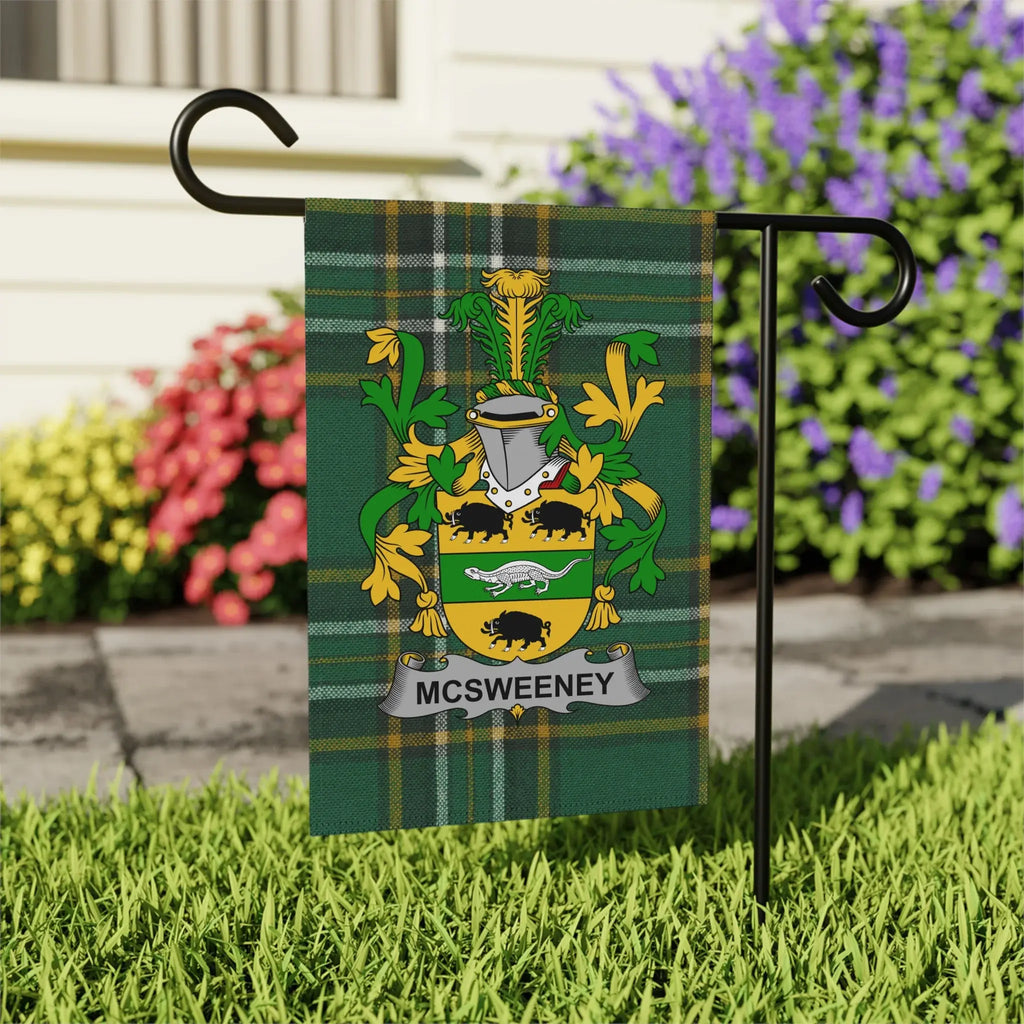 McSweeney Family Crest Garden Flag
