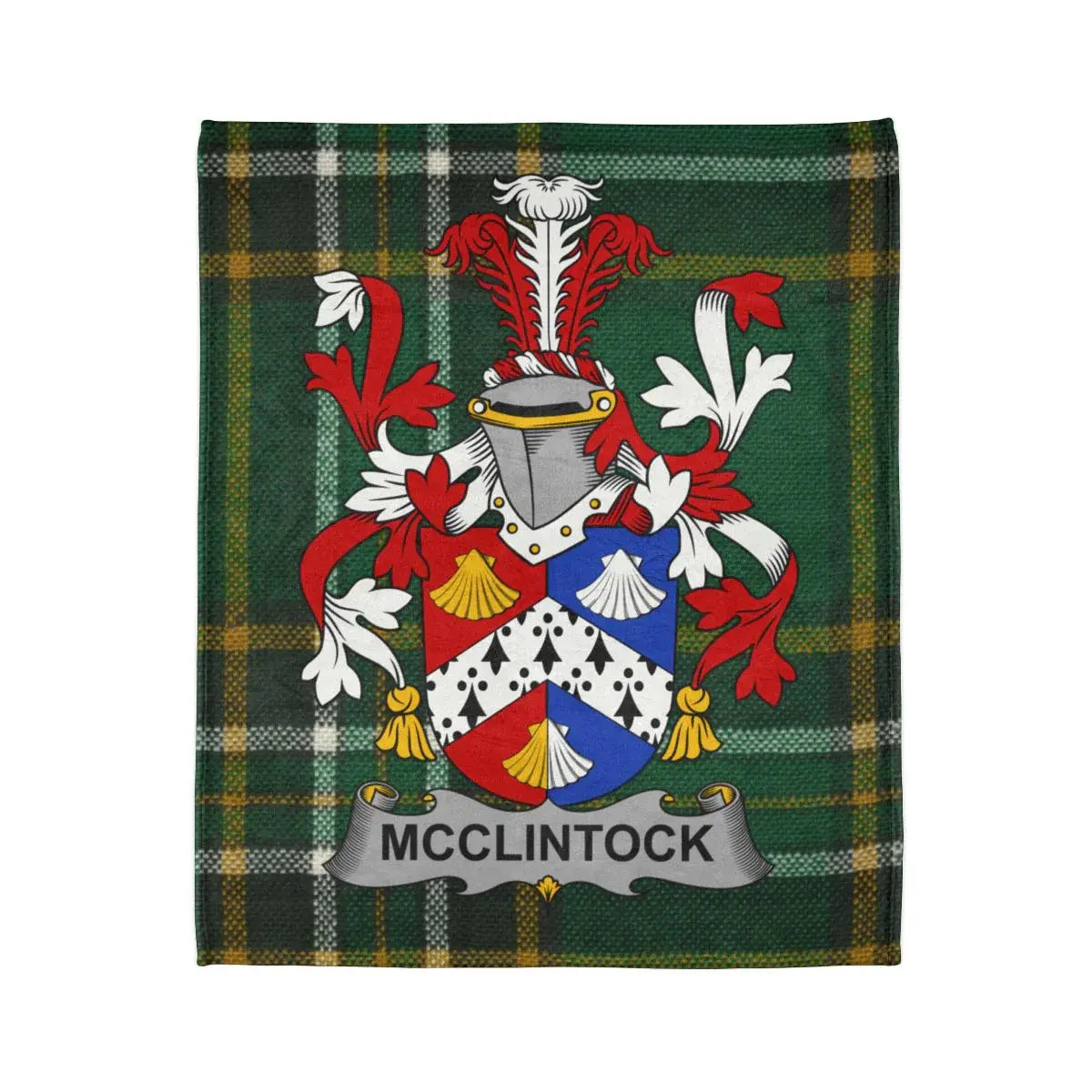 McClintock Family Coat of Arms Tartan Blanket