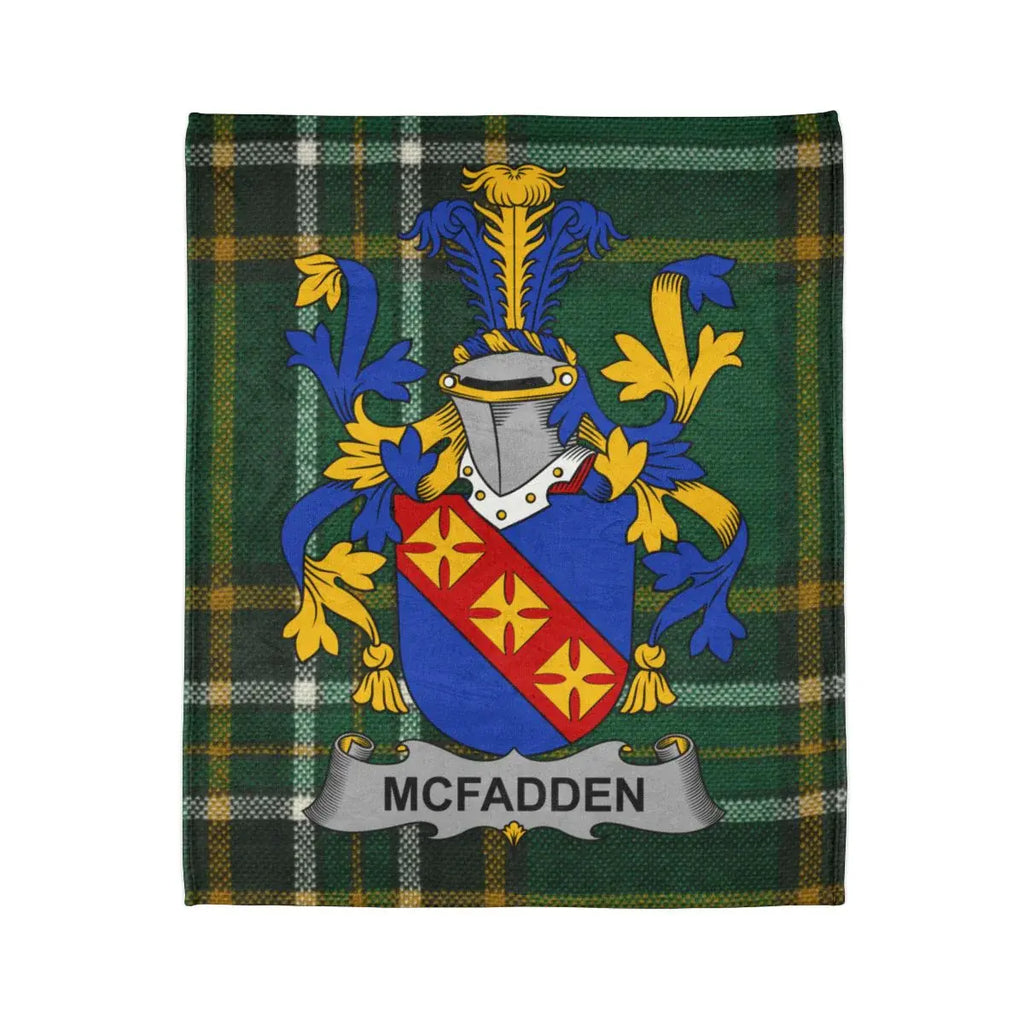 McFadden Family Crest Tartan Plaid Blanket