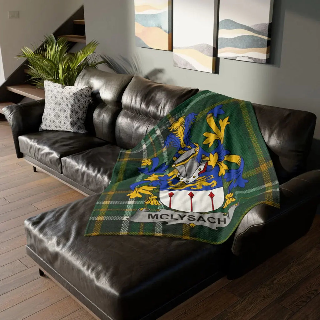 McLysach Family Crest Decorative Throw Blanket