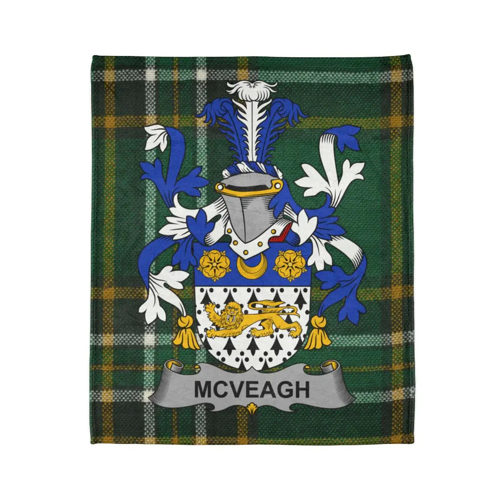 McVeagh Family Crest Tartan Plaid Blanket